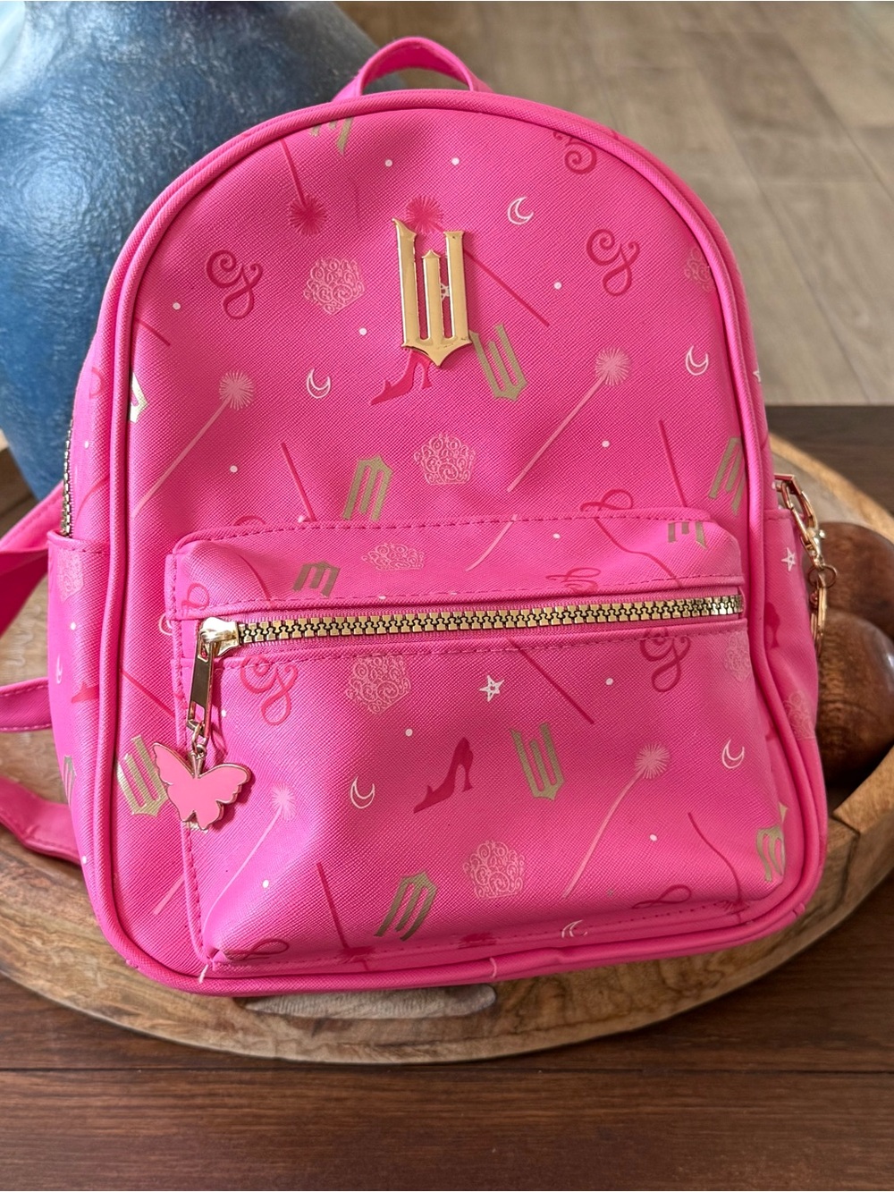 Wicked Pink Gold Mini Bioworld Backpack Exclusive Claires Glinda Girls Teens